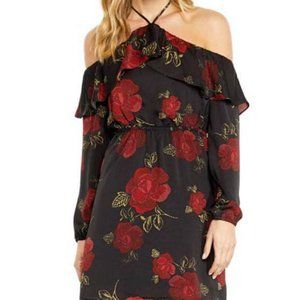 Cupcakes & cashmere off the shoulder dress